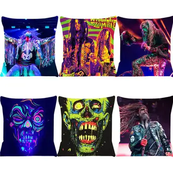 

Rob Zombie Cushion Cover Decorative Pillowcase Chair Seat Square Car Pillow Cover sofa cushions Home Living Textile SJ97