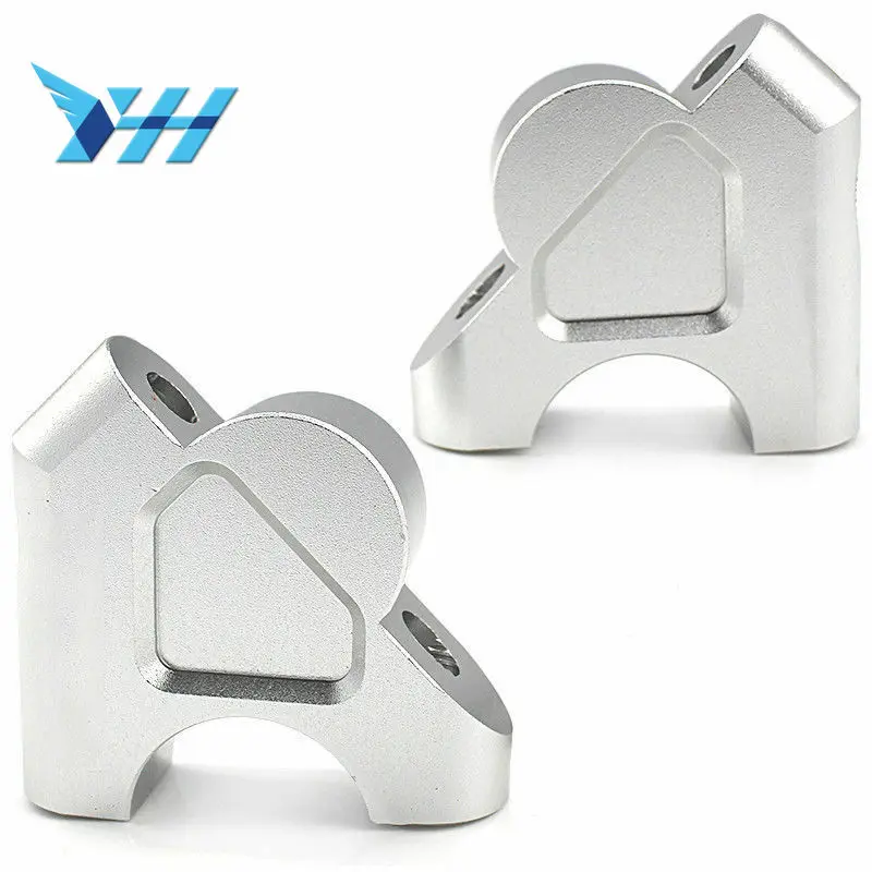 

Motorcycle Handle Bar Clamp Raised Extend Handlebar Mount Riser For BMW R1200Gs R 1200 Gs Lc Adv 2014 2015 2016 2017(Silver)