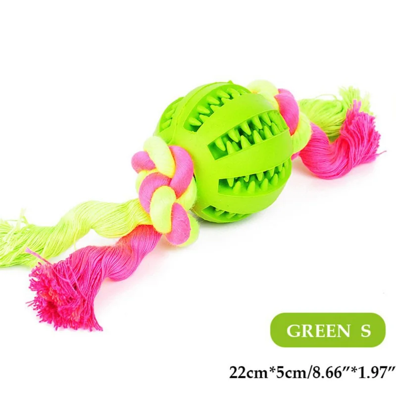 GS Pet Dog Molars игрушки для чистки зубов резиновый шнурок протекающий мяч игрушка укусы устойчивы для собак стоматологическое лечение интерактивный - Цвет: GS