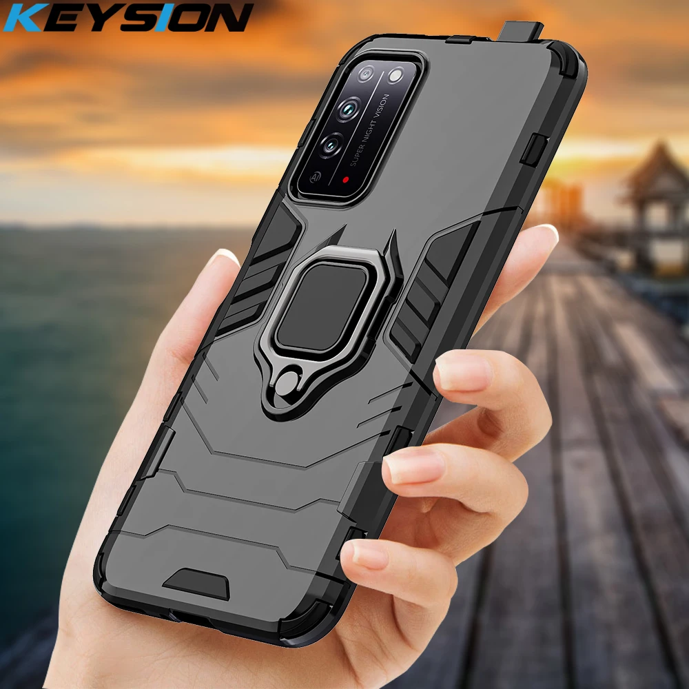 

KEYSION Shockproof Armor Case for Honor X10 5G X10 Max 9X Pro 8X Max Back Cover for Huawei Y9S Y9 Prime 2019 P Smart Z