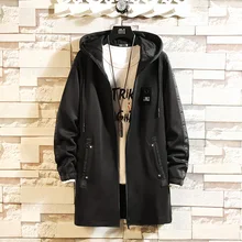 Мужская ветровка с капюшоном, мужская куртка-карго, весна-осень, большие размеры, M-5XL, мужские, повседневные тренчи