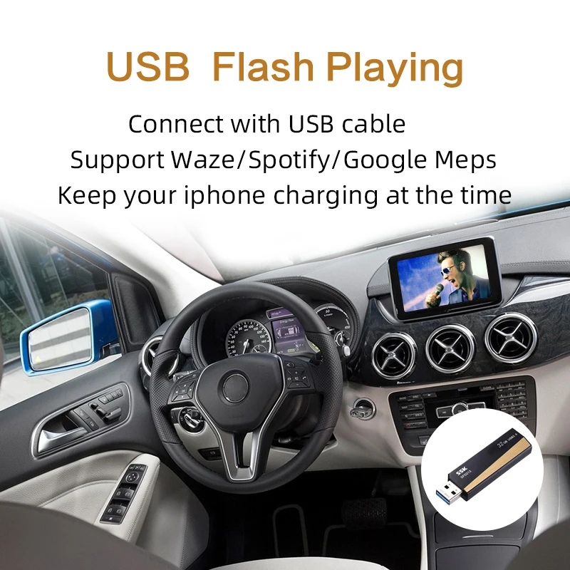 Sinairyu беспроводной Apple CarPlay для Mercedes B класс W246- NTG5 OEM Aftermarket Автомобиль играть с Android зеркалирование/Авто