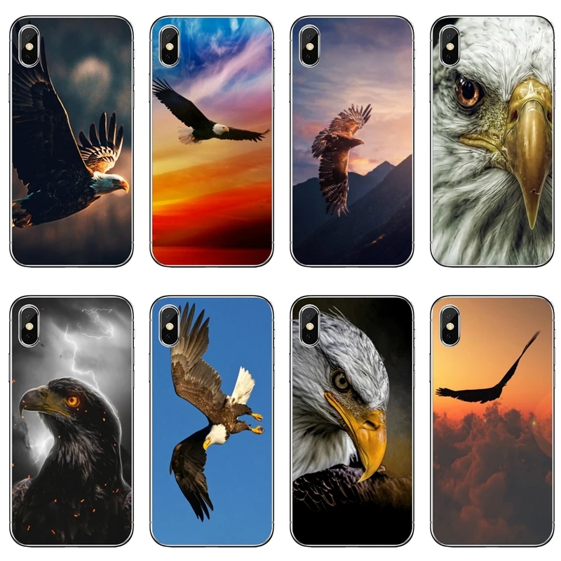 Flying Animal Bird Eagle Silicone Phone Case For Samsung Galaxy S20 Ultra S10E S10 Lite S9 S8 Plus S7 S6 Edge Note 20 10 9 8 | Мобильные