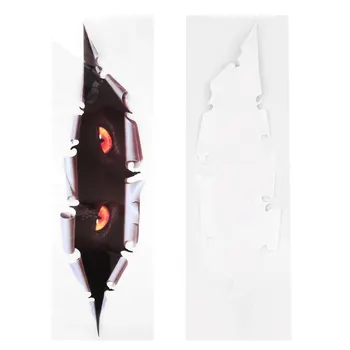 

PVC 3D Cartoon Animal Simulation Leopard Eyes Pattern Peeking Monster Waterproof Decals Animal Pattern Car Stickers
