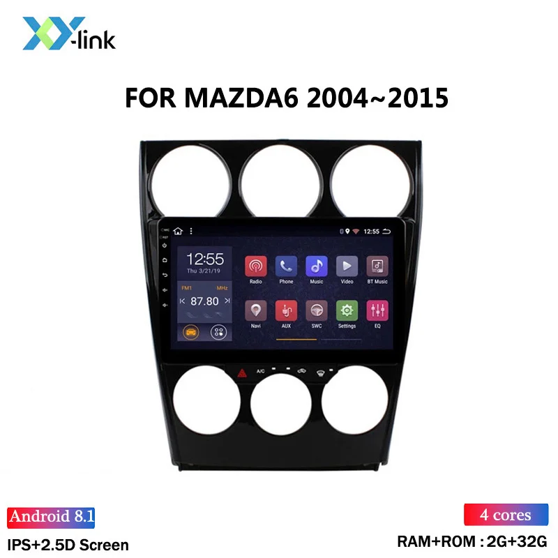 Горячая Распродажа 2.5D 9 дюймов Android 8 1 автомобильное радио DVD плеер для MAZDA 6 2004 2015 GPS