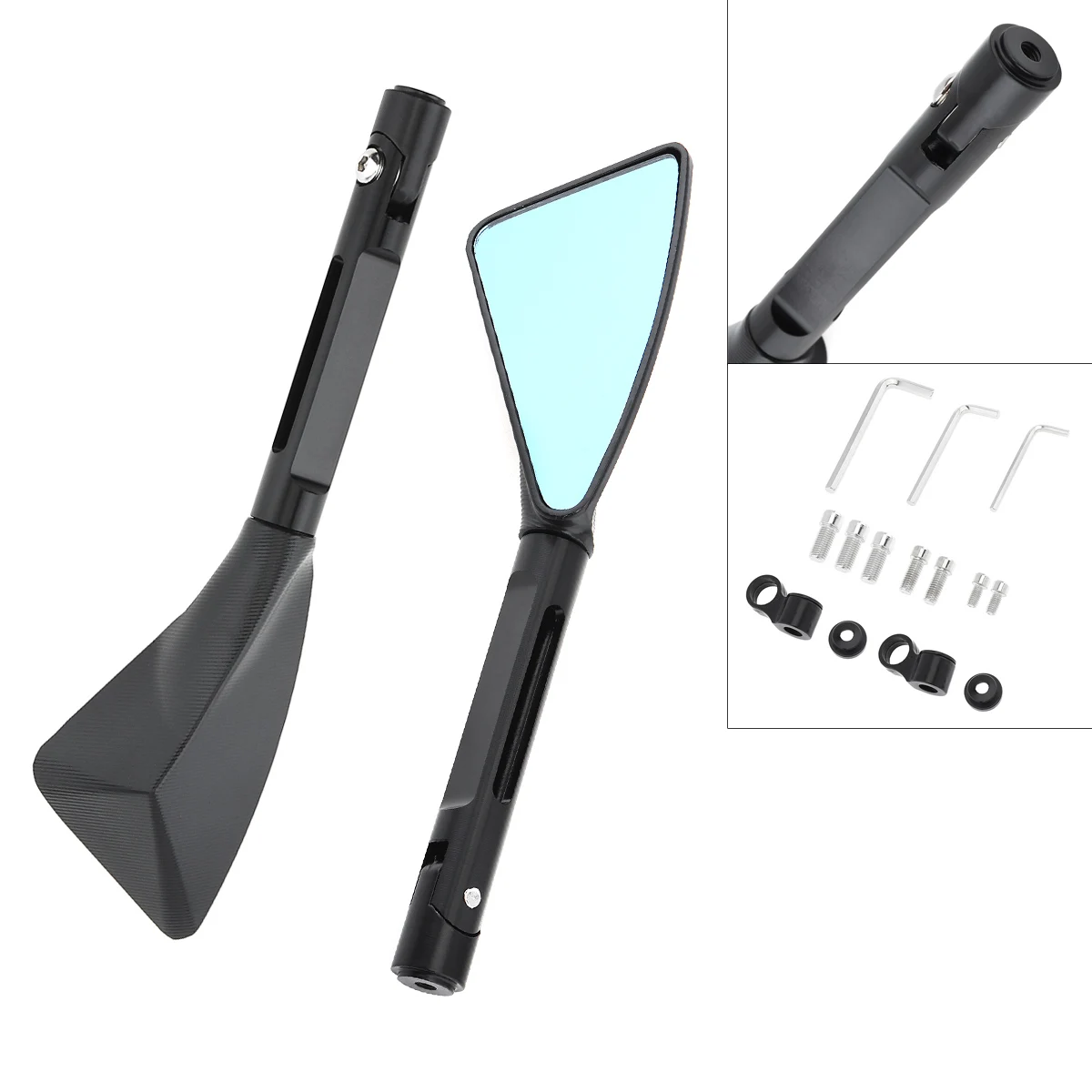 

Universal Motorcycle Side Rearview Triangle Mirror Car CNC Electric Car Rear View Mirror for Motorcycle Electric Car