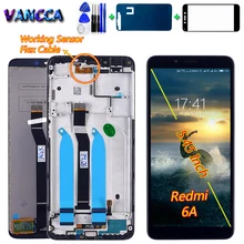 Vancca 5,45 дюймов ЖК-дисплей для Xiaomi Redmi 6A сенсорный экран для Redmi 6 дигитайзер сборка рамка с бесплатным закаленным стеклом