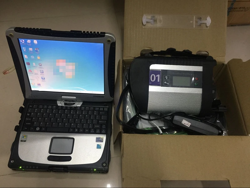MB Star C4 с программным обеспечением V12. 320GB HDD Expert Mode и CF-19 для ноутбука для автоматического программирования и диагностики