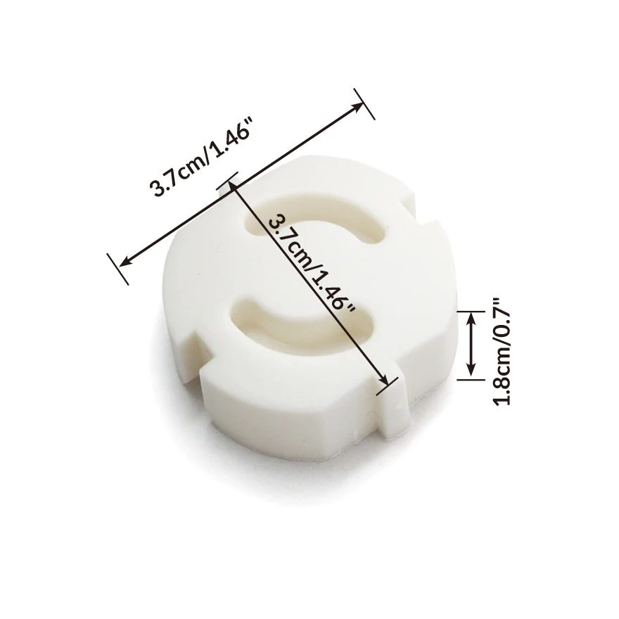 Socket Covers 5pcs Baby Safety Rotate Cover European Standard Children Against Electric Protection Socket Plastic Security Locks