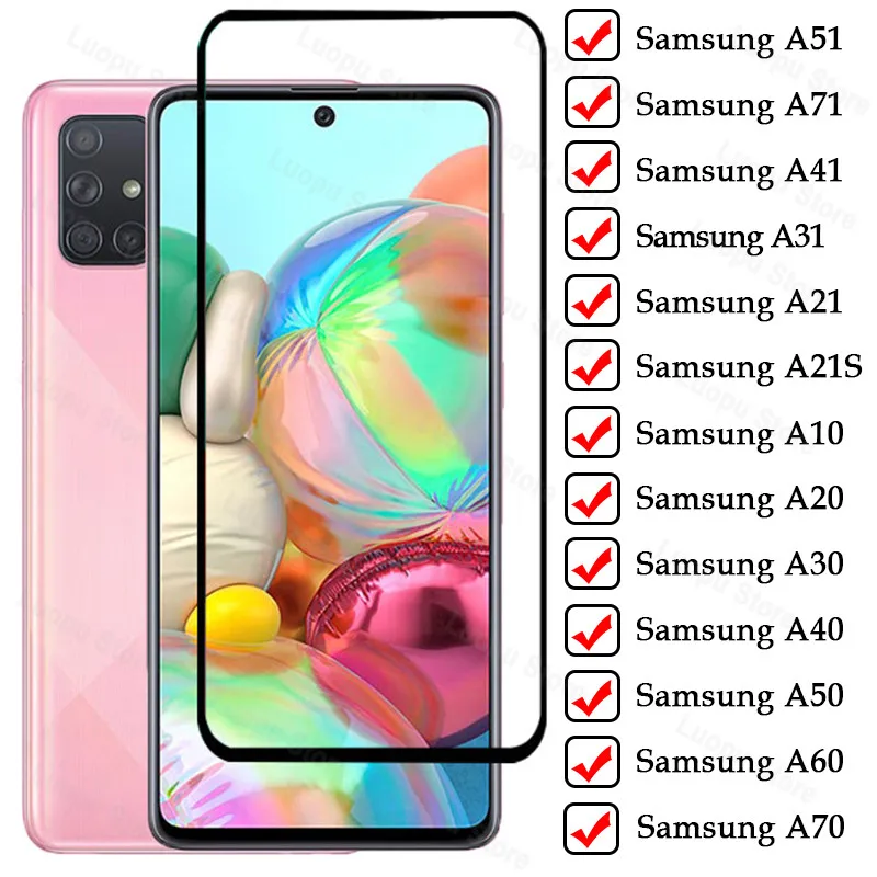 Защитное стекло для samsung galaxy a71 a51 a21 a21s a31 a41 a30 a50 a40 a70 a10 a20|Защитные стёкла и плёнки| |