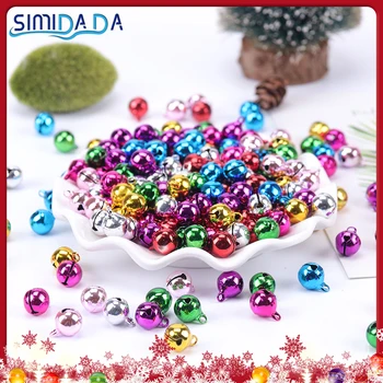 

30PCS Colorful Jingle Bells Loose Beads Small Pendants Festival Party Christmas Tree Decoration DIY Crafts Accessories