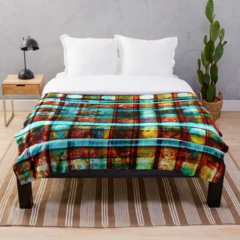 

Soft Blanket for Bed Sherpa Flannel Fleece Blanket Home Travel Sofa Soft Throw Blanket Vibrant Artwork Of Steel And Glass 7997 X