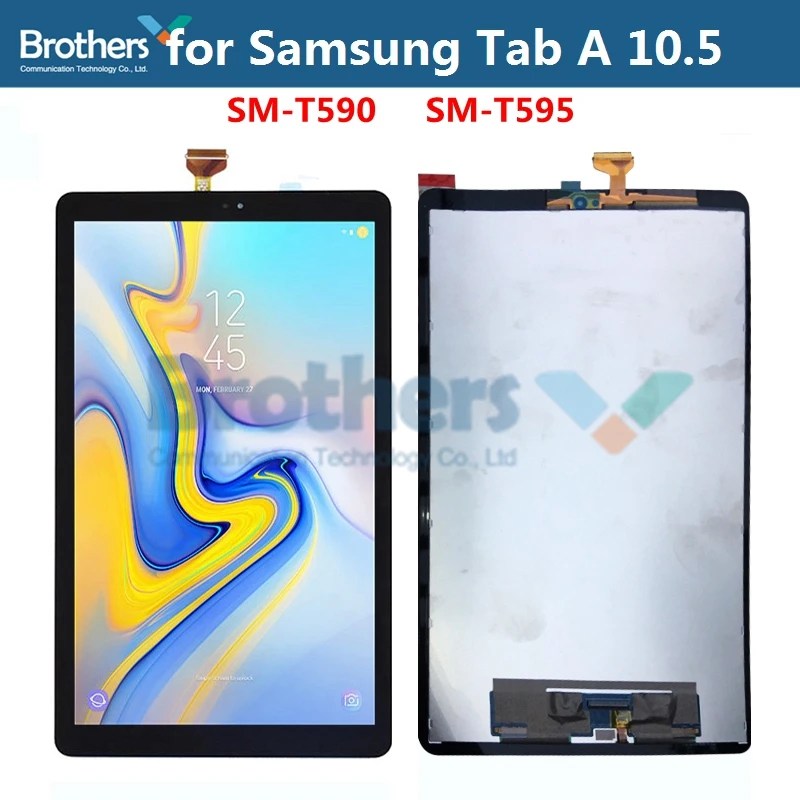 Для samsung Galaxy Tab A 10,5 ''SM-T590 SM-T595 T590 T595 ЖК-дисплей в сборе для планшета ЖК-экран сенсорный экран дигитайзер тест