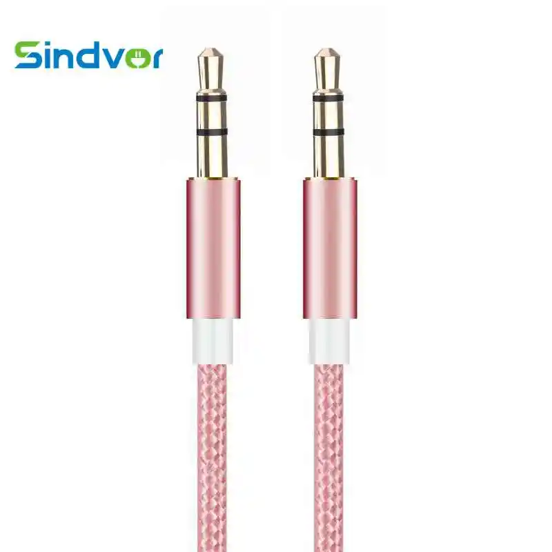 

Male to Male Audio Aux Cable for iPhone 3.5mm Jack Audio Cable Jack For Samsung S10 Car Headphone Speaker Wire Line Aux Cord