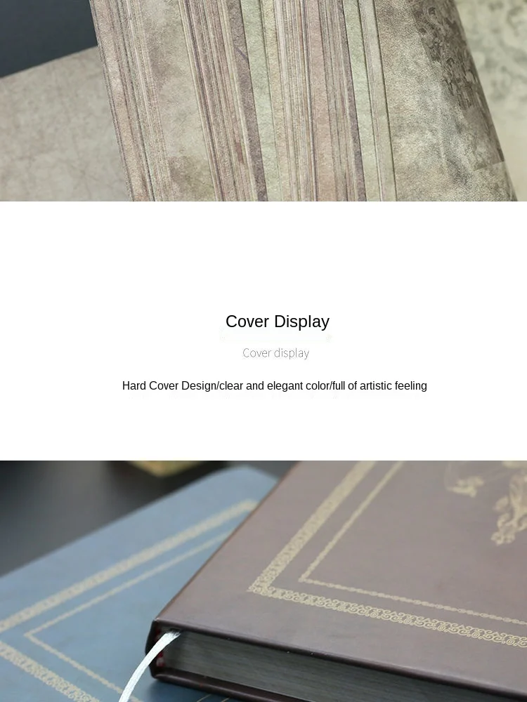 Retro creative student diary book Dunhuang illustration notebook full-color page hand ledger notepad notebook planner  journal