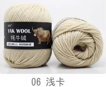 6 factory price 5pcs Thick hand knitting yarn Yak Wool Blended yarn 3mm extra fine fancy knitting yarn - Цвет: 6