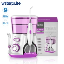 Водная нить V300R с 5 наконечниками, Электрический ирригатор для полости рта, зубная нить, емкость 800 мл, гигиена полости рта для семейного ухода