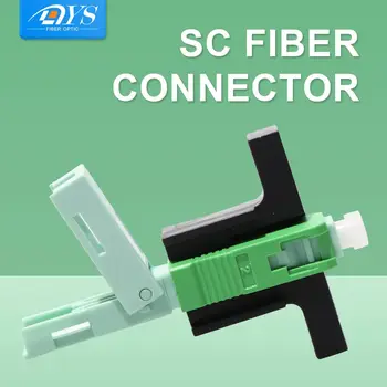 

100pcs FTTH Optical Fast Connector Single-Mode SC APC Fast Connector Embedded Connector