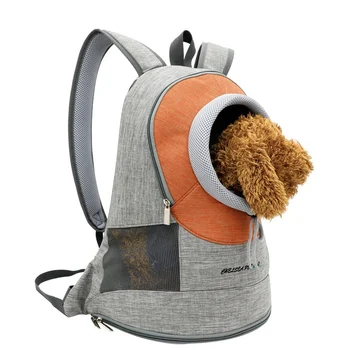 

Breathable Portable Dog Cat Carrier Head Out Backpack Puppy Pet Front Bag With Padded Shoulder For Hiking Outdoor Travel