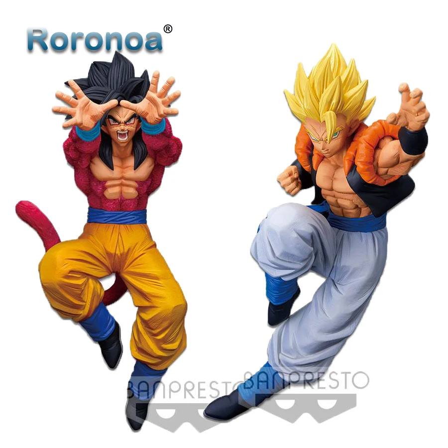 Оригинальная фигурка RORONOA Banpresto D B Super FС vol.15 SSJ4 Goku Gogeta Коллекционная модель кукла