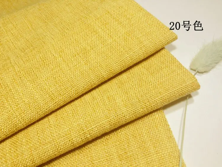 QUANFANG твердый Коло Полиэстер Хлопок Лен ткань для лоскутного шитья, DIY шитье, диван, занавес ткань мебель покрывало половина метра
