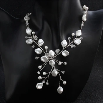 

FIAZIA Ziron Bridal Earrings Sets Wedding Jewelry Accessories Statement Bridal Necklace Bride Jewelry Set Handmade Women Luxury
