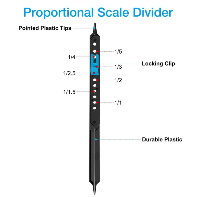 10 Inches Proportional Scale Divider Drawing Tool for Artists