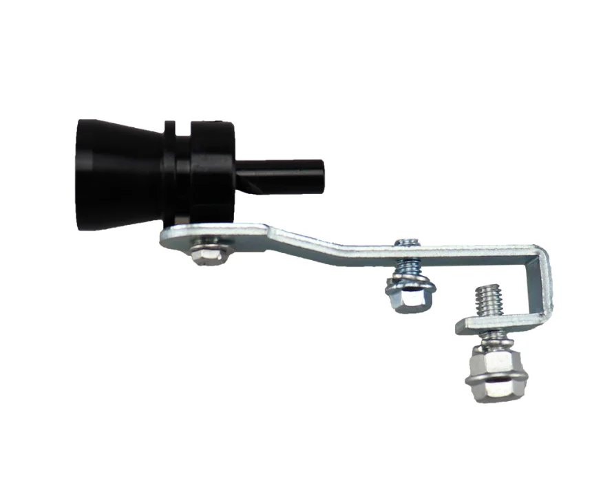 Авто универсальный автомобильный турбо звуковой свисток Глушитель выхлопная труба 23 мм поддельный предохранительный клапан BOV симулятор Whistler авто аксессуары - Цвет: Black-L