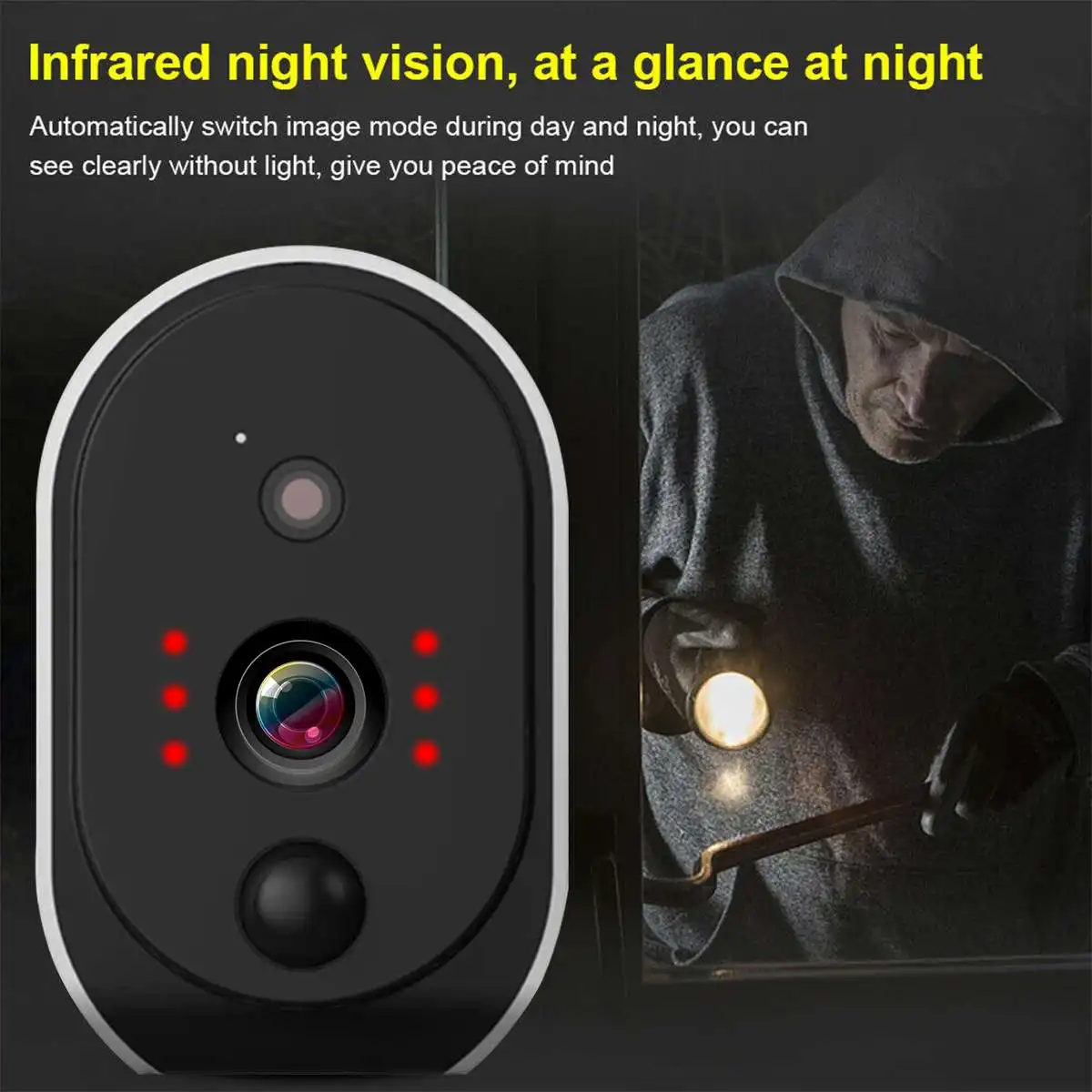 Наружная ip-камера 1080p аккумулятор HD WiFi беспроводная камера видеонаблюдения 2.0MP Домашняя безопасность водонепроницаемый PIR сигнализация аудио низкая мощность