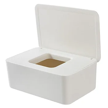 

Dustproof Tissue Storage Box Case Wet Wipes Dispenser Holder with Lid for Home Office Desk HFing