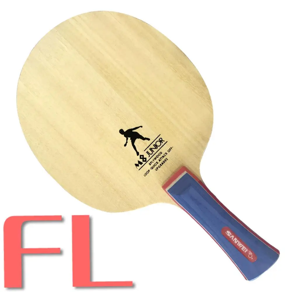 FL long handle Sanwei M8 профессиональная 5 деревянных лезвий для настольного тенниса для пинг-понга ракетка для настольного тенниса - Цвет: FL long handle