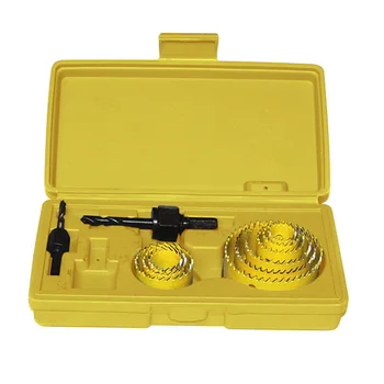 

11pcs/1 set Carbon Steel Hole Saws Drill Bit Wood Sheet Metal Cutting Tool Kit for Carpentry Home Garden Supplies Hole opener