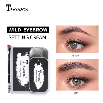 

1Pcs 3D Feathery Brows Makeup Balm Styling Brows Soap Kit Lasting Eyebrow Setting Gel Waterproof Eyebrow Tint Pomade Cosmetics