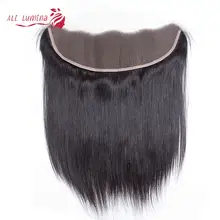 

HD Transparent 13x4 Lace Frontal Closure Straight Human Hair Closure Pre Plucked Natural Hairline Brazilian Hair T Part Closure