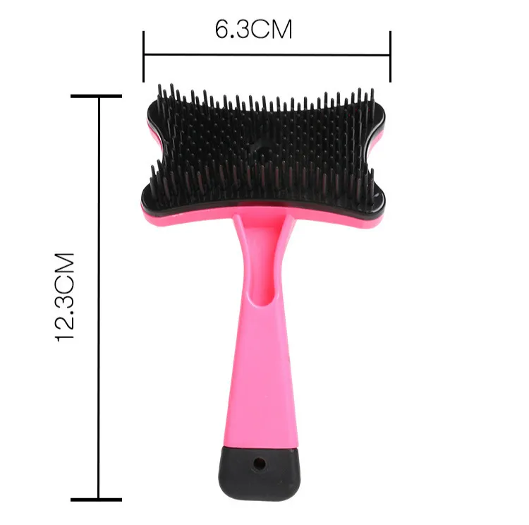 Расческа для ухода за собакой собака парикмахерский узел Dehairing пластиковая автоматическая Расческа Щетка для собак товары для домашних животных есть четыре цвета доступны