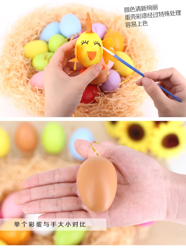Joy Painted Egg Дети DIY мультфильм цветной рисунок ручная роспись яйцо оболочки детская ручная игрушка Пасхальный подарок