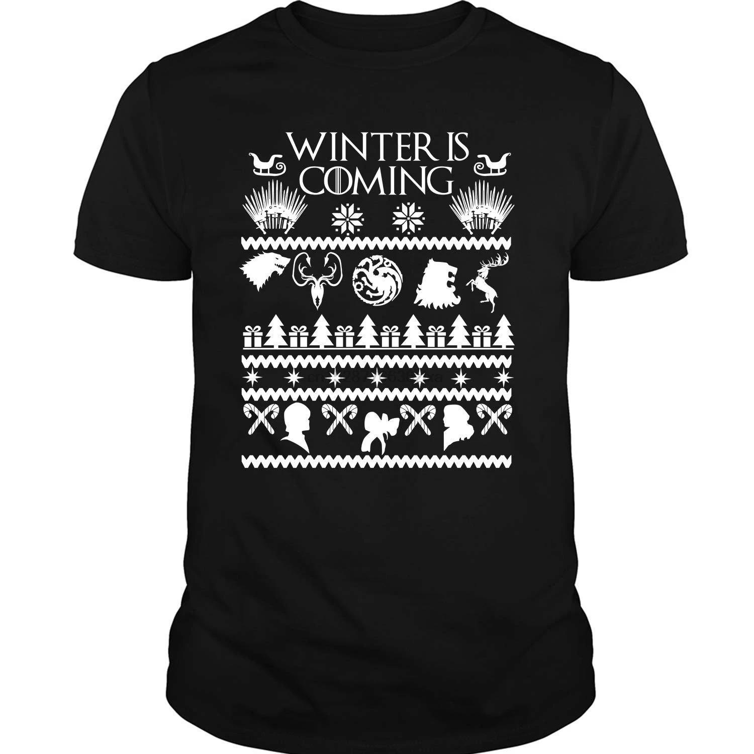 Футболка Direwolf Game of Thrones футболка Inverno Sta Arrivando | Мужская одежда