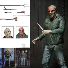 7 дюймов NECA 3D пятница 13 часть 3 Джейсон ПВХ фигурка игрушка ужас подарок на Хэллоуин