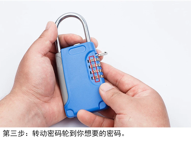 Крюк Тип ключ ящик для хранения с 4 цифр механический замок с паролем из цинкового сплава для туризма Фитнес на открытом воздухе