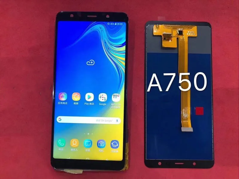 Для Samsung Galaxy A7 2018 A750 SM A750FN сенсорный экран дигитайзер ЖК дисплей в сборе|Экраны для