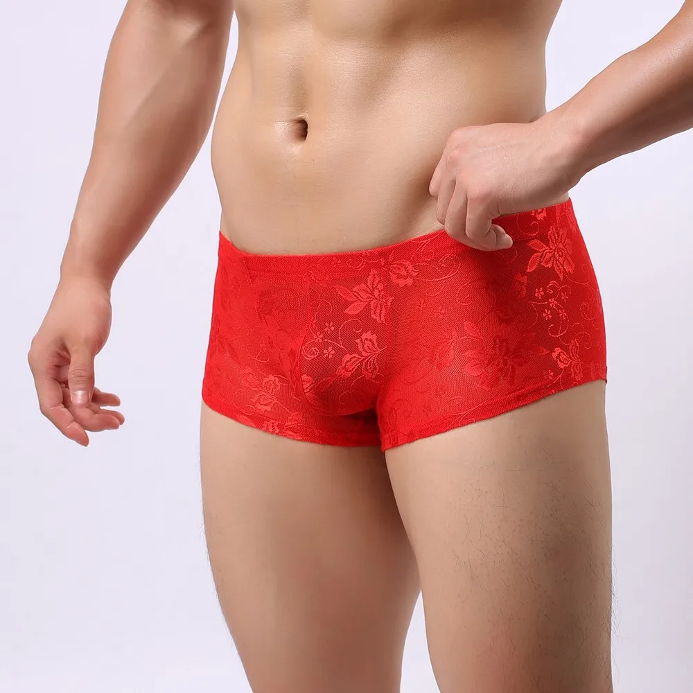 Модные сексуальные трусы для мужчин горячее сексуальное нижнее белье кружевные