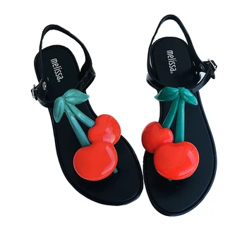 

2020 New Women Melissa Sandals Cherry Women Shoes Comfortable Flat Sandals Melissa Jelly Shoes Women Sandals High Quality
