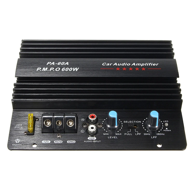 

Aluminum 600W High-power in-car entertainment Car Audio for Momo Amplifier Board Car Home Subwoofer Super Bass Working 12V