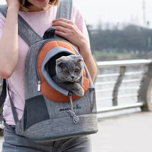 Дышащий рюкзак-переноска для собак, кошек, щенков, домашних животных, передняя сумка с мягким плечом для пеших прогулок на открытом воздухе