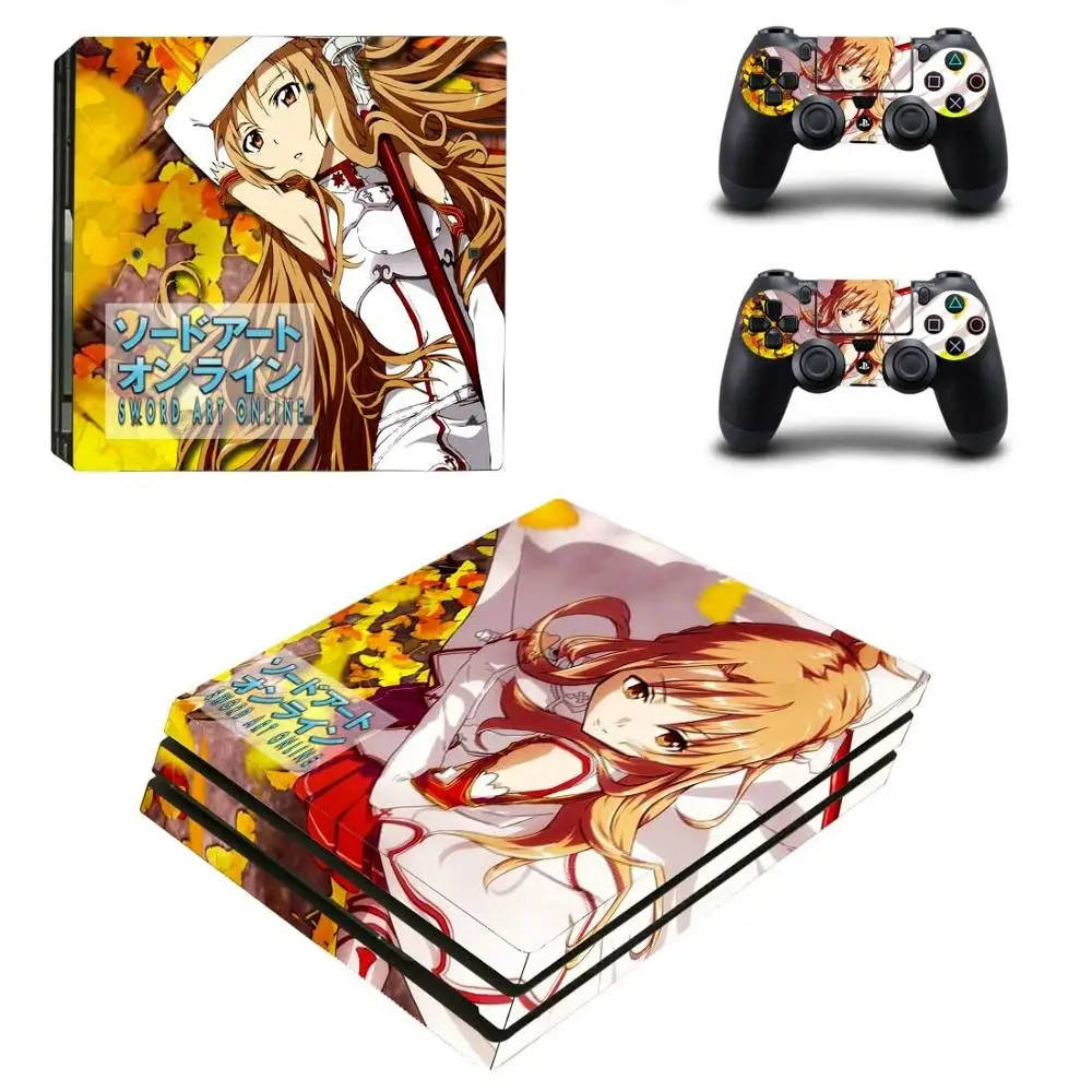 Sword Art Online SAO PS4 Pro стикер Play station 4 наклейки для кожи наклейки для playstation 4 PS4 Pro консоль и контроллер Skins