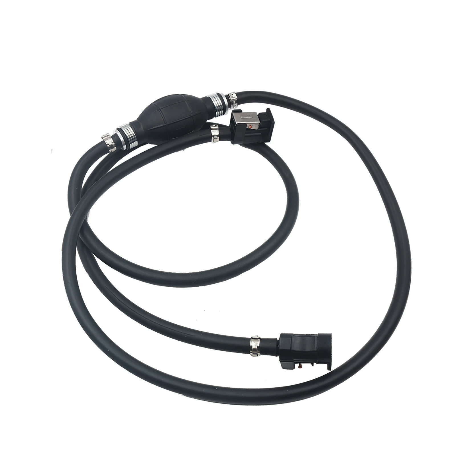 2.1M Black Bulb Type Fuel Gas Pump Oil Pipe Water Transfer Hand Syphon Manual Suction for Car Motorcycles | Инструменты