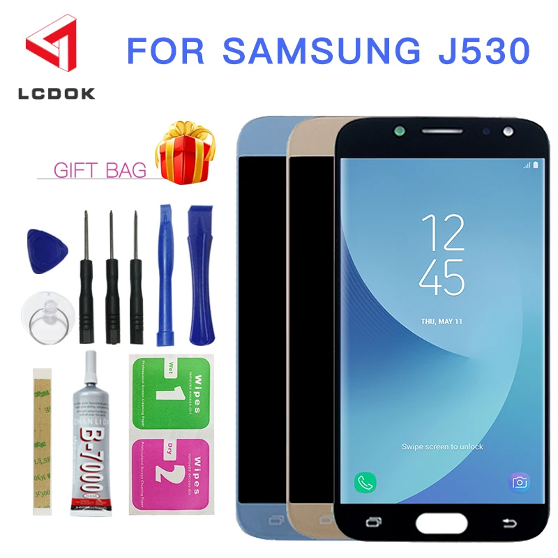 

Adjustable Brightness For Samsung Galaxy J5 Pro 2017 J530 J530F J530FM LCD Display Touch Screen Digitizer Assembly Panel Parts