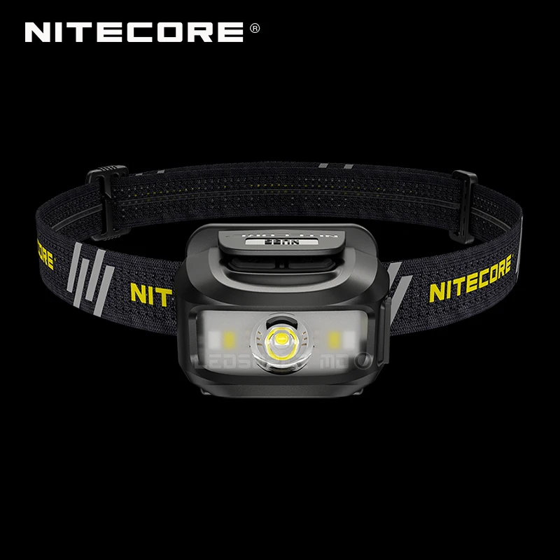 Lampe frontale Nitecore NU35 460 Lumens rechargeable USB-C plus 3 piles  AAA, faisceau large, portée 48 mètres