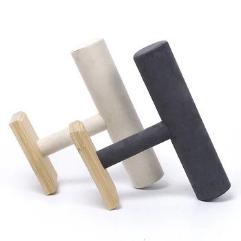 

T-Shaped Wooden Base Necklace Bracelet Jewelry Display Rack Watch Jewelry Storage Rack Display Prop Jewelry Rack