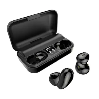 

T11 TWS Digital Display Bluetooth Headset Call Function Voice Control Music Binaural Stereo Headphone For IOS / Android Phone